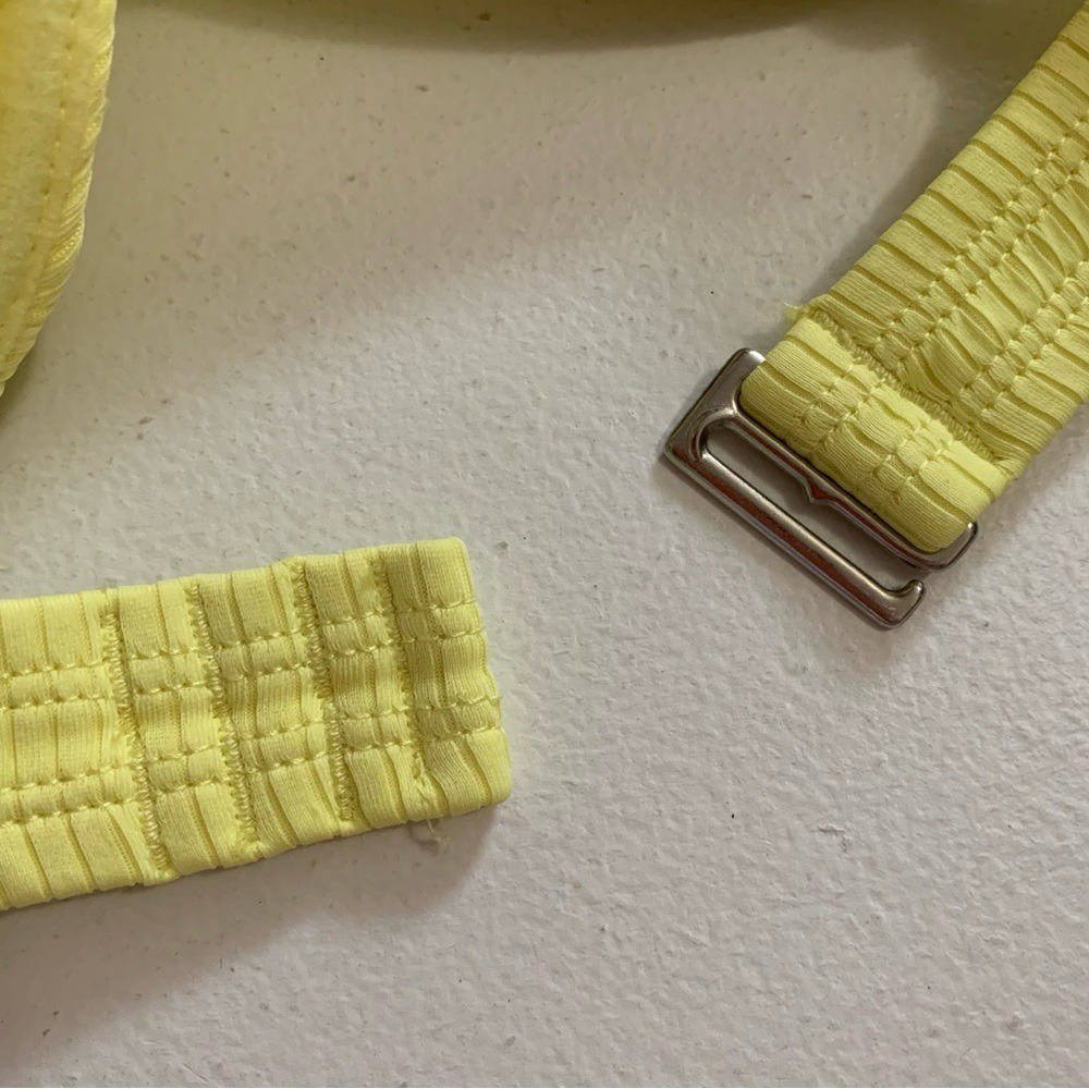 Xhilaration Bikini Set Size D/DD + XL Yellow Ribbed NWT - Picture 10 of 17